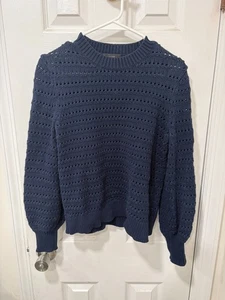 J.Crew - Damen - Strickpullover - Langarm - Small - dunkelblau - Bild 1 von 4