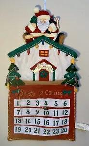 Vintage Creative Designs SANTA IS COMING Christmas Advent Calendar: Countdown - Picture 1 of 14