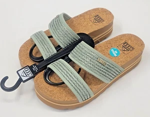 Reef Womens Cushion Vista Hi Frosty Raffia 5 - Picture 1 of 4