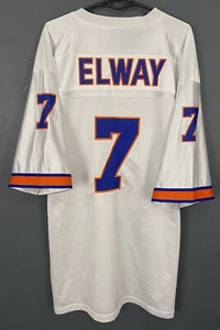 MEN'S JOHN ELWAY #7 1994 DENVER BRONCOS NFL FOOTBALL SHIRT JERSEY MAILLOT SIZE L - Picture 1 of 10