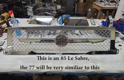 Buick LeSabre 1977 parrilla cromada doble tejido rejilla de malla Tiarra 1 pieza Foto 1 de 4