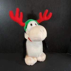 1995 Opus as Moose Reindeer 13.5 Inch Plush Stuffed Animal Penguin Bloom County - Picture 1 of 11