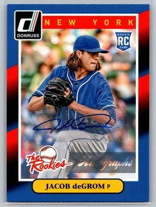 2014 Donruss Jacob deGrom The Rookies Autographs Rookie auto #74 NY Mets/Rangers - Picture 1 of 2