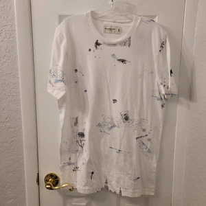 ABERCROMBIE & FITCH WHITE NEW YORK THEMED SS T-SHIRT MEN'S SIZE MED - Picture 1 of 4
