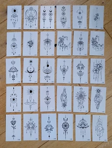 SET OF 30 DREAMCATCHER TEMPORARY TATTOOS - Picture 1 of 1