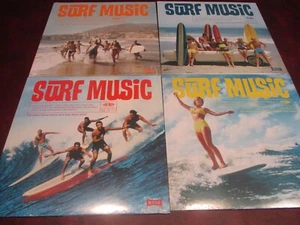 SURFMUSIC & CALIFORNIA VIBES COLLECTION OF INSTRUMENTALS 4 TITLES  72 TRACKS LP - Picture 1 of 2