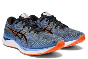 ASICS Men's 8 M GEL-CUMULUS® 24 Running Shoes in Black/Shocking Orange - Picture 1 of 5