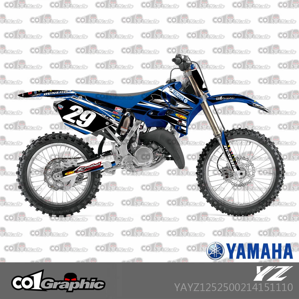 KIT COMPLETO CALCOMANÍAS GRÁFICAS PEGATINAS PARA YAMAHA YZ 125/250 2002-2014 Foto 1 de 1
