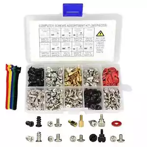PC Computer Schrauben Abstandshalter Set Kit 360 Stück Festplatte Mainboard Gehäuselüfter - Bild 1 von 12