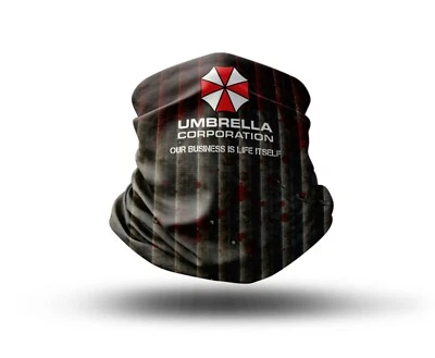 Washable Fabric Face Cover Neck Gaiter Umbrella Corporation Design EU Made - Image 1 of 4