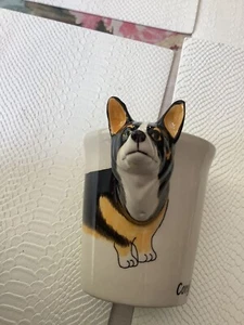 Welsh Corgi 3D Henkel Hund Kaffeetasse handbemalt Thailand - Bild 1 von 8