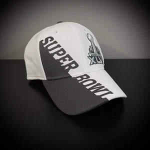 De colección SUPER BOWL XLVI SOMBRERO blanco gris 2012 Indianápolis L/XL ELÁSTICO AJUSTE FLEXIBLE para hombre - Imagen 1 de 8