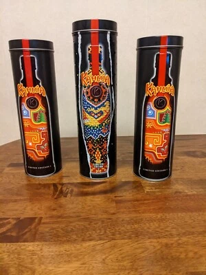 Kahlua collectible tins set of 3 limited editions 1 and 2, Kahlua canisters VTG - Image 1 of 4