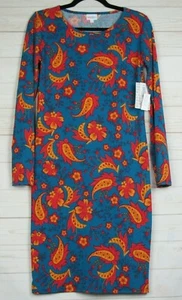 Abito donna Lularoe Debbie verde e rosso floreale taglia small nuovo con etichetta - Foto 1 di 3