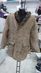 Schafleder Shearling Man Brown aus Echtem Leder Vintage Gr. 52 Mon 873 Lz - Bild 1 von 9