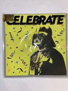 Papyrus Birthday Greeting Card Bird & Quill Star Wars Darth Vader - Picture 1 of 2