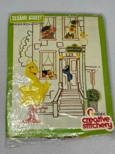 Sesamstraße Szene Handarbeitsset #175 Friends Creative Stitchery Vintage 1977 - Bild 1 von 8