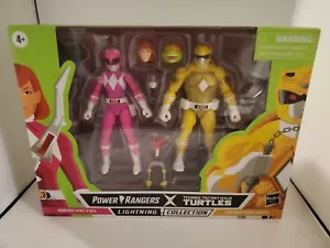 Power Rangers Lightning Collection TMNT April O'Neil Michaelangalo Rosa Amarillo - Imagen 1 de 2
