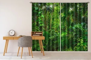 3D Tropical Forest G2046 Photo Blockout Curtain Fabric Window Honey 2023 - Picture 1 of 7