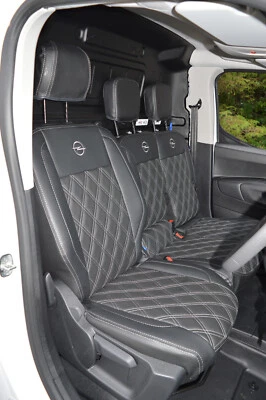 OPEL VAUXHALL COMBO E 2018  DIAMOND STICHED SEAT COVERS - Image 1 of 4