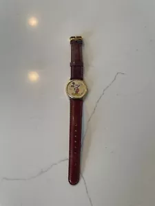Orologio Topolino Disney Marca Seiko 5P31-7009 Cinturino Pelle - Batteria Nuova - Foto 1 di 7