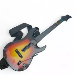 Guitar Hero Sunburst Guitar PS2 No Dongle PlayStation Red Octane - Picture 1 of 9