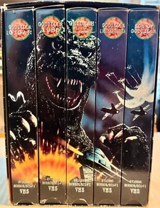 GODZILLA VHS 5 Tape Box Set~1997 (Anchor Bay) HORROR~SCI-FI~BIG G., ZILLA Movies - Picture 1 of 24