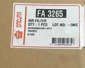 Toyota Air Filter, FA3265. Interchangeable With Toyota A1438 - Picture 1 of 3