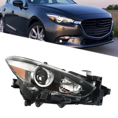 Conjunto de faros halógenos del lado derecho del pasajero para Mazda 3 2017-2018 Foto 1 de 4