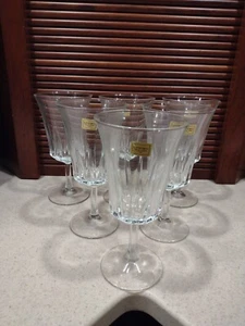 Vintage Luminarc Regency Goblets Lead Crystal set of 6 - Picture 1 of 5