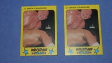 1986 Monty Gum Super Wrestling Stars Baron Von Raschke #27
