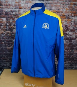 Adidas Primeblue BAA 125th Boston Marathon Windbreaker Jacket Mens Medium - Picture 1 of 13