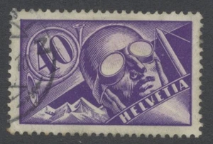Switzerland Stamps 1923 Air 40c lilac & violet SG321 Used CV £85 - Picture 1 of 3