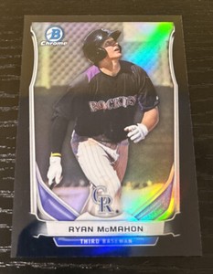 2014 Bowman Chrome Ryan McMahon Black Refractor /75
