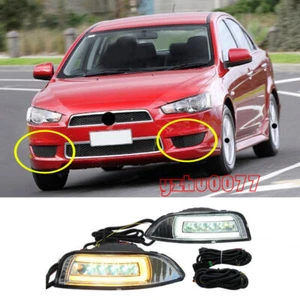 Luces antiniebla LED de conducción delanteras 2008-2015 para Mitsubishi Lancer luces giratorias - Imagen 1 de 7