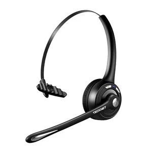 TECKNET Bluetooth Headset, Wireless On Ear Headphones with Noise Cancel HS004 - Picture 1 of 10