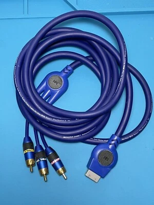 MONSTER CABLE VIDEO AV Cable for Sony Playstation 2 PS2 or Playstation 3 PS3 - Image 1 of 4