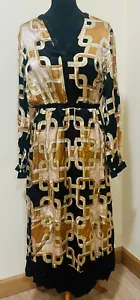 Richard Allan x H&M Geometric Pattern Long Sleeve Midi Dress EUR 40 UK 12 US 8 - Picture 1 of 10