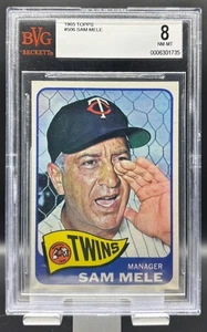1965 Topps Baseball #506 Sam Mele Manager Minn Twins De colección Calificado en muy buen estado 8 casi nuevo-como nuevo - Imagen 1 de 2