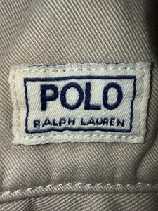 Vintage Polo Ralph Lauren Herren Hose Taschen Reißverschluss Stretch Kordelzug Khaki Größe XXL - Bild 1 von 24