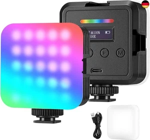 NEEWER Magnetisches RGB Videolicht, 360° Vollfarb RGB61 LED Kamera Licht mit 3 - Bild 1 von 9
