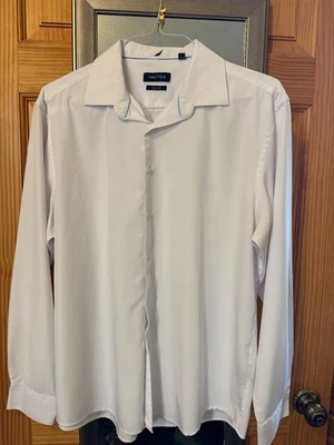 Nautica Wrinkle Free Slim Fit Men’s Long Sleeve Dress Shirts XL 17-17.5 34/35 - Image 1 of 2