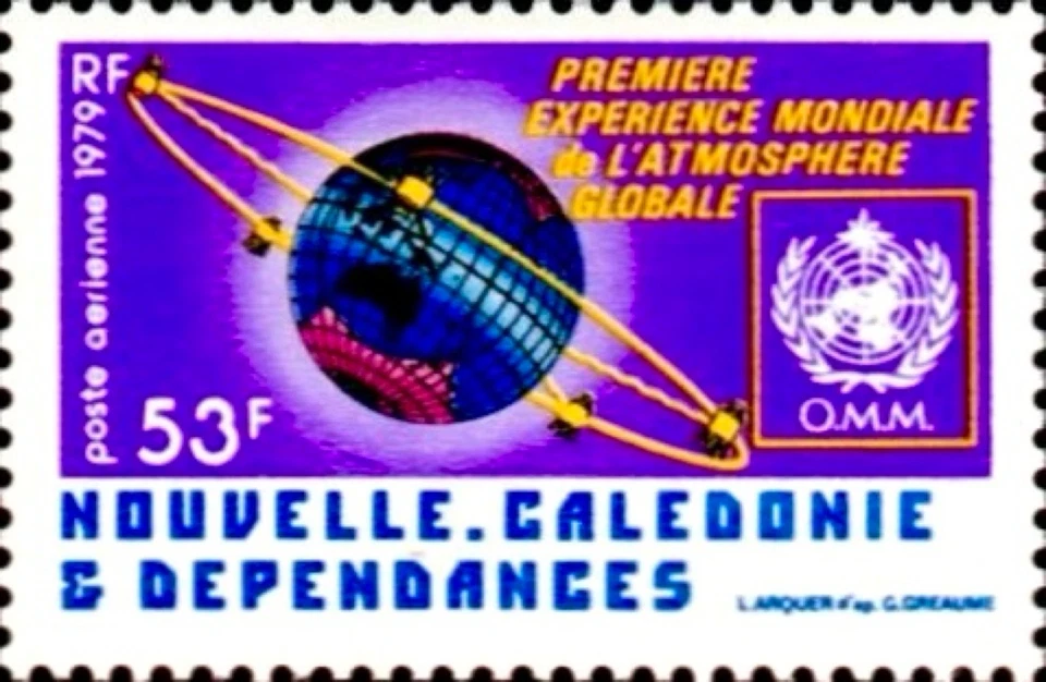 [OOS] New Caledonia #YTPA190 MNH 1979 Global AtmosphereGlobeSatelliteOMM [C150] - Image 1 of 1