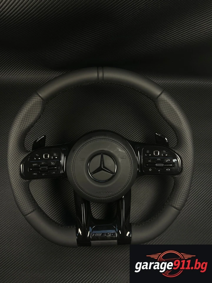 Actualización volante cuero mercedes 2005-2020 s e c ml gl cl g Plug and Play Foto 1 de 4