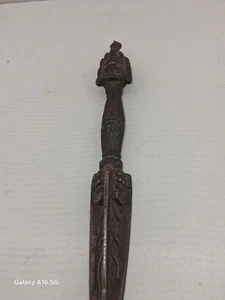 Antique Fine Quality Tibet Buddhist Bronze PHURBA Ritual Ceremonial Dagger Nepal - Picture 1 of 6