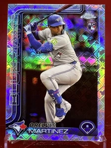 2025 Topps Chrome Logofractor Orelvis Martinez #105 RC Toronto Blue Jays - Picture 1 of 2