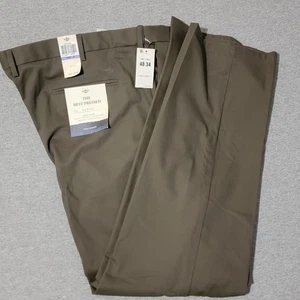 Dockers Pants Men's 48x34 Best Pressed Signature Khaki Big & Tall Straight Fit - Bild 1 von 14