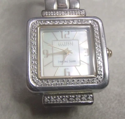 Ecclissi 33II5 Sterling Silver two tone Bracelet Watch New Battery - Image 1 of 4