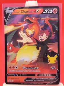 Lance's Charizard V SWSH133 Celebrations Ultra Rare Promo Pokemon Card * New * - Picture 1 of 14