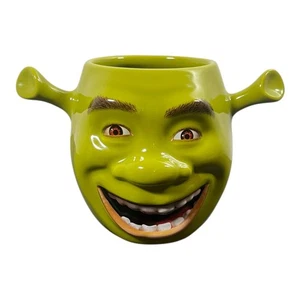 Shrek Tasse 3D Gesicht Keramik Kaffeetasse Dreamworks Tours Shrek's Adventure London - Bild 1 von 6